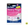SUJETACOSA MASILLA BOSTIK TOCA Y PEGA BLU TACK LAMINAS ADHESIVAS TRANSFERIBLE CONTINE 4 LAMINAS