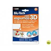 SUJETACOSA MASILLA BOSTIK BLU TACK MINI ESPUMAS ADHESIVAS EFECTO 3D 414 5X5 MM