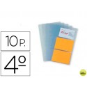 RECAMBIO 10 FUNDAS PARDO PARA TARJETERO TAMAÑO CUARTO PVC CAPACIDAD 6 TARJETAS