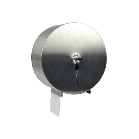 DISPENSADOR Q-CONNECT DE PAPEL HIGIENICO JUMBO ACERO INOXIDABLE 115X254X265 MM