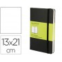 LIBRETA MOLESKINE TAPA DURA LISO 240 HOJAS COLOR NEGRO CIERRE CON GOMA 130X210 MM