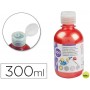 TEMPERA LIQUIDA LIDERPAPEL ESCOLAR 300 ML ROJO METALIZADO