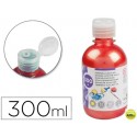 TEMPERA LIQUIDA LIDERPAPEL ESCOLAR 300 ML ROJO METALIZADO