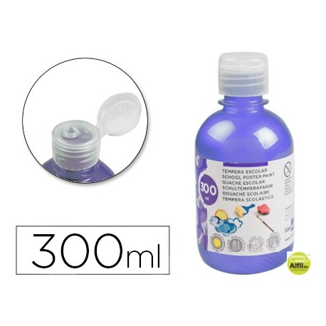 TEMPERA ESCOLAR LIDERPAPEL 300 ML VIOLETA METALIZADO