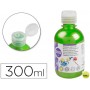 TEMPERA ESCOLAR LIDERPAPEL 300 ML VERDE METALIZADO