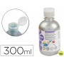 TEMPERA LIQUIDA LIDERPAPEL ESCOLAR 300 ML PLATA