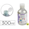 TEMPERA LIQUIDA LIDERPAPEL ESCOLAR 300 ML PLATA