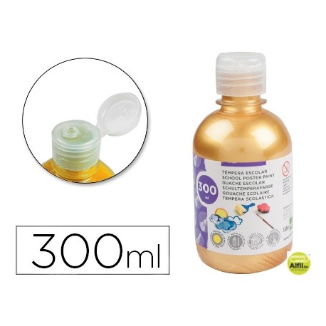 TEMPERA ESCOLAR LIDERPAPEL 300 ML COBRE