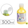 TEMPERA ESCOLAR LIDERPAPEL 300 ML AMARILLO FLUORESCENTE