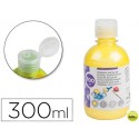TEMPERA ESCOLAR LIDERPAPEL 300 ML AMARILLO FLUORESCENTE