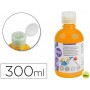 TEMPERA ESCOLAR LIDERPAPEL 300 ML NARANJA FLUORESCENTE