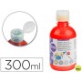 TEMPERA ESCOLAR LIDERPAPEL 300 ML ROJO FLUORESCENTE