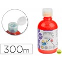 TEMPERA ESCOLAR LIDERPAPEL 300 ML ROJO FLUORESCENTE