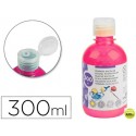 TEMPERA ESCOLAR LIDERPAPEL 300 ML ROSA FLUORESCENTE