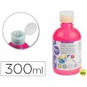 TEMPERA ESCOLAR LIDERPAPEL 300 ML ROSA FLUORESCENTE