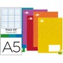 LIBRETA LIDERPAPEL WRITE A5 32 HOJAS 60 G/M2 RAYADO Nº 46 COLORES SURTIDOS