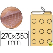 SOBRE BURBUJAS CREMA Q-CONNECT H/5 270 X 360 MM CAJA DE 50 UN