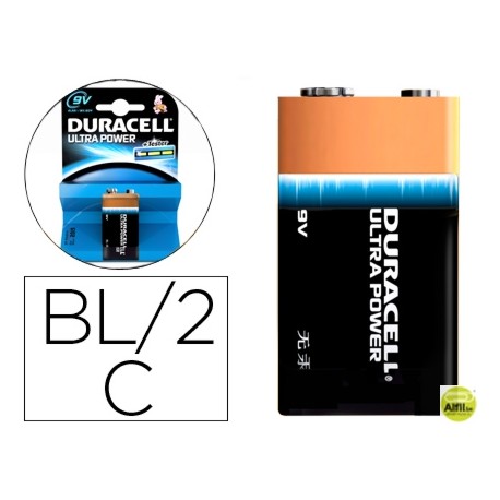 PILA DURACELL ALCALINA ULTRA POWER 9V BLISTER DE 1 UNIDAD