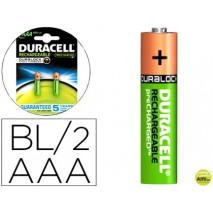 PILA DURACELL RECARGABLE STAYCHARGED AAA 800 MAH BLISTER DE 2 UNIDADES