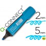 ROTULADOR Q-CONNECT FLUORESCENTE AZUL PREMIUM PUNTA BISELADA CON SUJECION DE CAUCHO