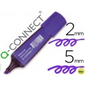 ROTULADOR Q-CONNECT FLUORESCENTE VIOLETA PREMIUM PUNTA BISELADA CON SUJECION DE CAUCHO