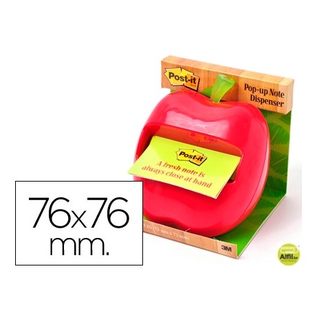 SOPORTE BLOC NOTA ADHESIVO POST-IT CON FORMA DE MANZANA