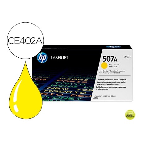 TONER HP 507A LASERJET M551/M570/PRO 500 AMARILLO 6000 PAG