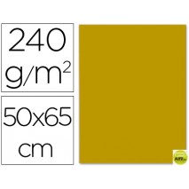 CARTULINA LIDERPAPEL 50X65 CM 240 G/M2 ORO VIEJO