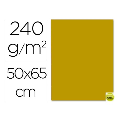 CARTULINA LIDERPAPEL 50X65 CM 240 G/M2 ORO VIEJO