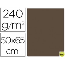 CARTULINA LIDERPAPEL 50X65 CM 240 G/M2 MARRON CHOCOLATE