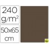 CARTULINA LIDERPAPEL 50X65 CM 240 G/M2 MARRON CHOCOLATE