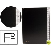 CARPETA CLASIFICADOR CARTON COMPACTO PARDO FOLIO 31 DEPARTAMENTO NUMERICOS NEGRO