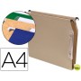 CARPETA COLGANTE GIO DIN A4 VISOR LATERAL 250X330X50 MM KRAFT
