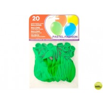 GLOBOS VERDES BOLSA DE 20