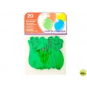 GLOBOS VERDES BOLSA DE 20