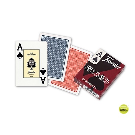 BARAJA FOURNIER POKER INGLES DE PLASTICO N 2800
