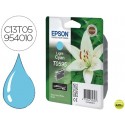 INK-JET EPSON STYLUS PHOTO R2400 T0595 CYAN CLARO 640 PAG