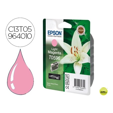 INK-JET EPSON STYLUS PHOTO R2400 T0596 MAGENTA CLARO - 640 PAG-