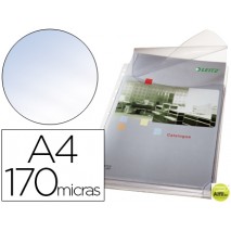 FUNDA MULTITALADRO ESSELTE CON FUELLE DIN A4 CON SOLAPA SUPERIOR PVC 170 MICRAS CAPACIDAD 200 HOJAS