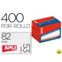 ETIQUETA ADHESIVA APLI 1703 TAMAÔO 53X82 MM EN ROLLO DE 400 UNIDADES