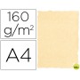 PAPEL PERGAMINO DIN A4 160 GR COLOR PERGAMINO CREMA PAQUETE DE 25 HOJAS