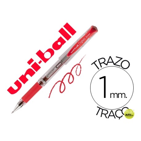 BOLIGRAFO UNI-BALL UM-153 SIGNO BROAD ROJO 1 MM TINTA GEL