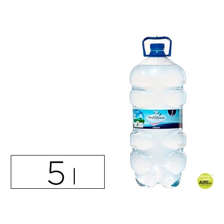 AGUA MINERAL NATURAL FUENTE PRIMAVERA BOTELLA DE 5L