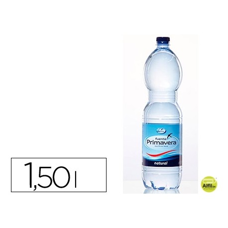 AGUA MINERAL NATURAL FUENTE PRIMAVERA BOTELLA DE 1,5L