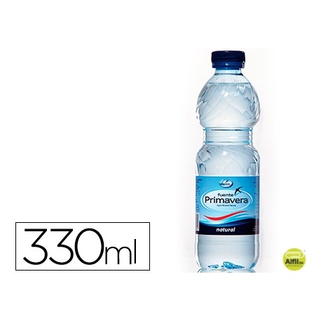 AGUA MINERAL NATURAL FUENTE PRIMAVERA BOTELLA DE 330ML