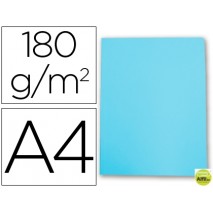 SUBCARPETA CARTULINA GIO DIN A4 CELESTE PASTEL 180 G/M2