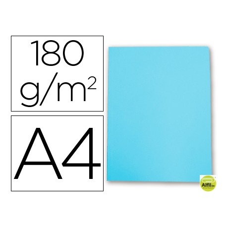 SUBCARPETA CARTULINA GIO DIN A4 CELESTE PASTEL 180 G/M2