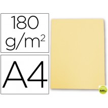 SUBCARPETA CARTULINA GIO DIN A4 AMARILLO PASTEL 180 G/M2