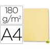 SUBCARPETA CARTULINA GIO DIN A4 AMARILLO PASTEL 180 G/M2
