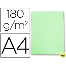 SUBCARPETA CARTULINA GIO DIN A4 VERDE PASTEL 180 G/M2